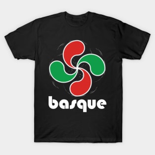 Basque design Basque Pride Lauburu Four Heads Symbol graphic T-Shirt